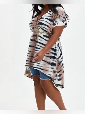 Torrid Tie Dye High Low Tunic Top